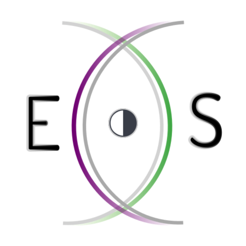 logo avec un E et un S, et deux arcs croisés au centre